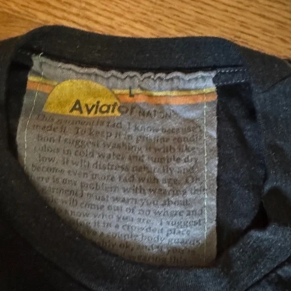 Aviator Nation Charcoal Tee Tiger Rare!